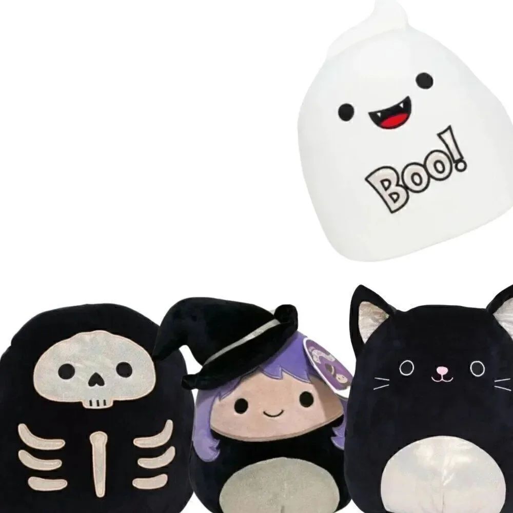 5 Inch Kellytoy Squishmallow 2021 Halloween Spooky 4 Piece Bundle